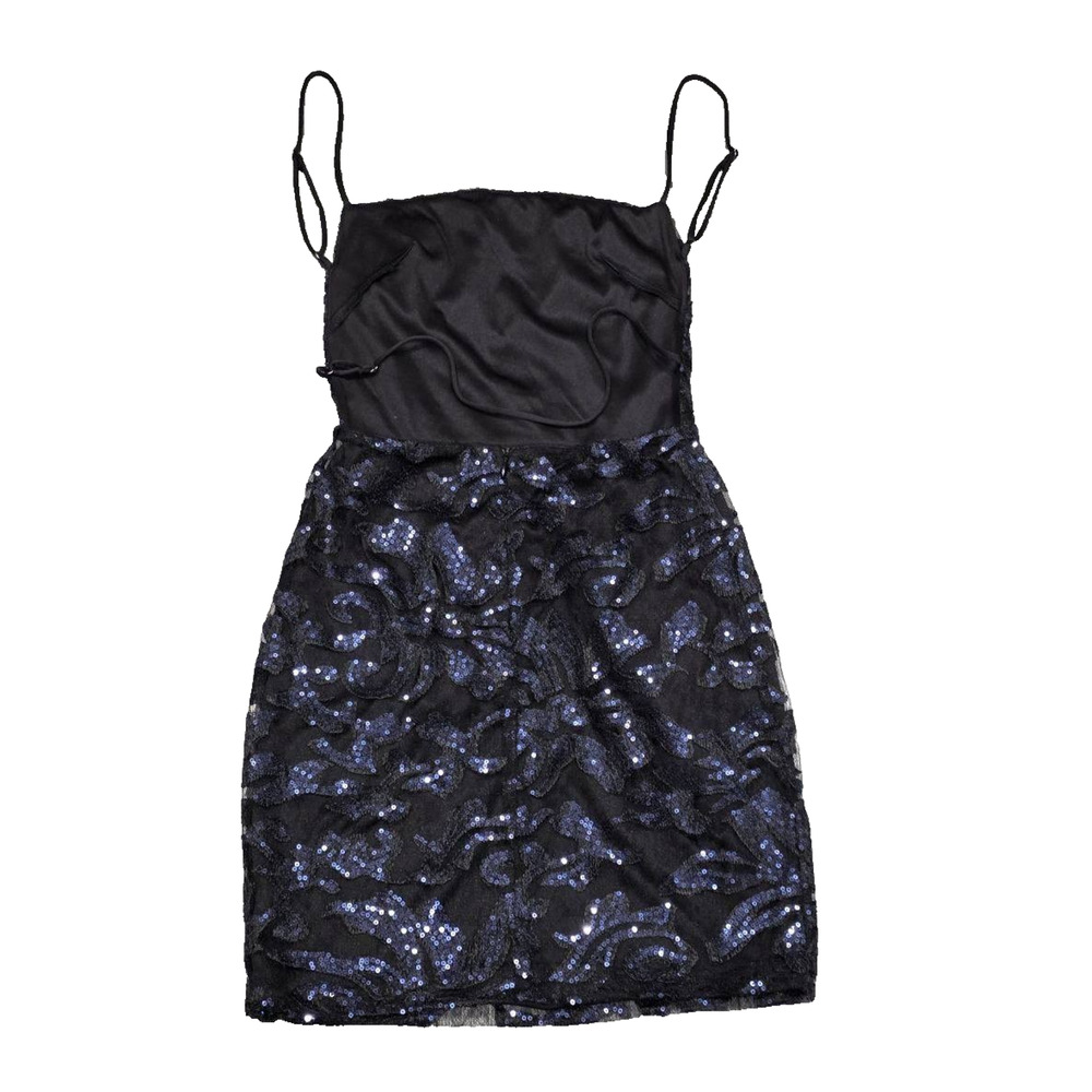 Lucy in the Sky Dress Babydoll Y2K in Black Iridescence Coquette SA004638 - Picture 8 of 10